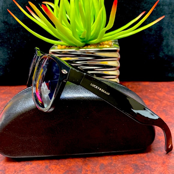 Lucky Brand Black on Black Logo Unisex Sunglasses
